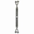 Cm Turnbuckle, JawJaw, 14 In Thread, 500 Lb Working, 4 In Take Up, Steel 0404JJ
